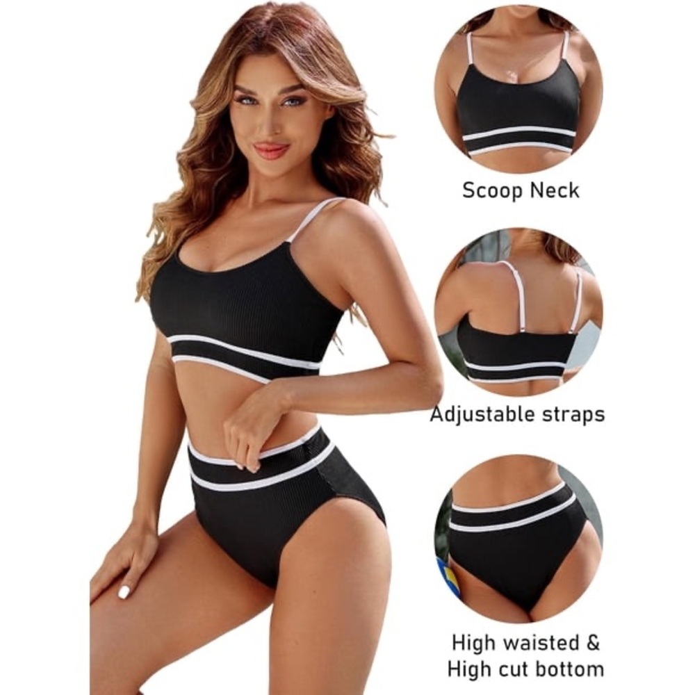 Sporty Ribbed Bikini Set - Picture 8 of 8